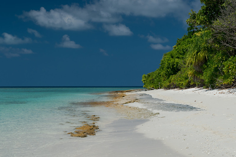 Enjoying Rasdhoo Beach in Maldives